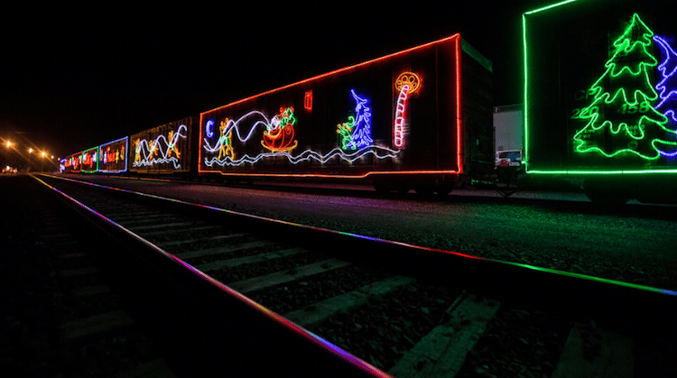 Neil Zeller Holiday Train Christmas Lights