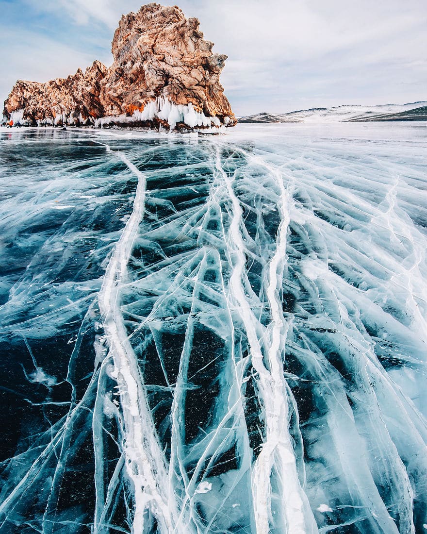 Frozen Lake Baikal by Kristina Makeeva