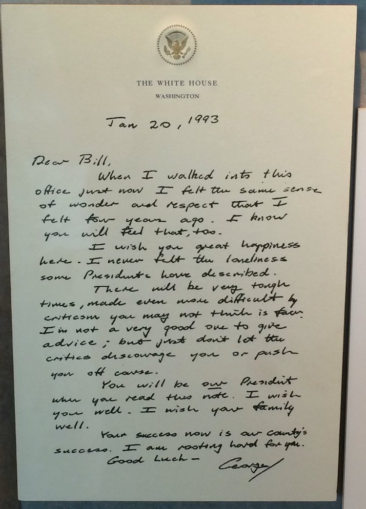 Past Us Presidents Write A Revealing Presidential Letter To Successors 