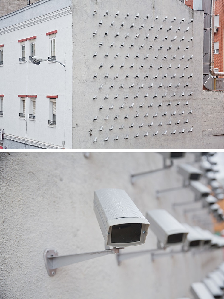 Spy the street artist installed a wall of cameras as playful commentary - 15 Playful Street Artists