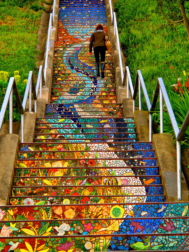 Stair Art Is a Stunningly Unexpected Canvas for Public Murals