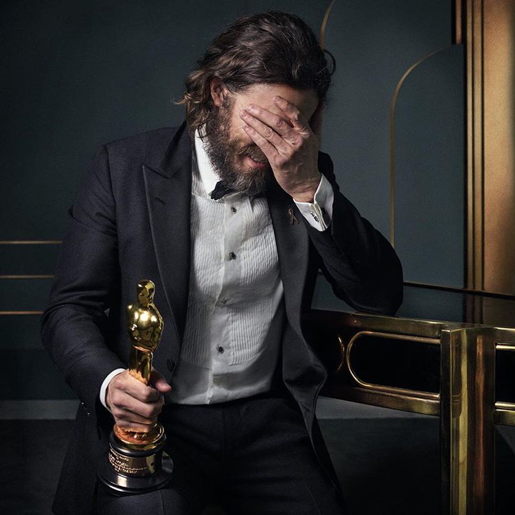 Casey Affleck at the 2017 Vanity Fair Oscar Party Portraits