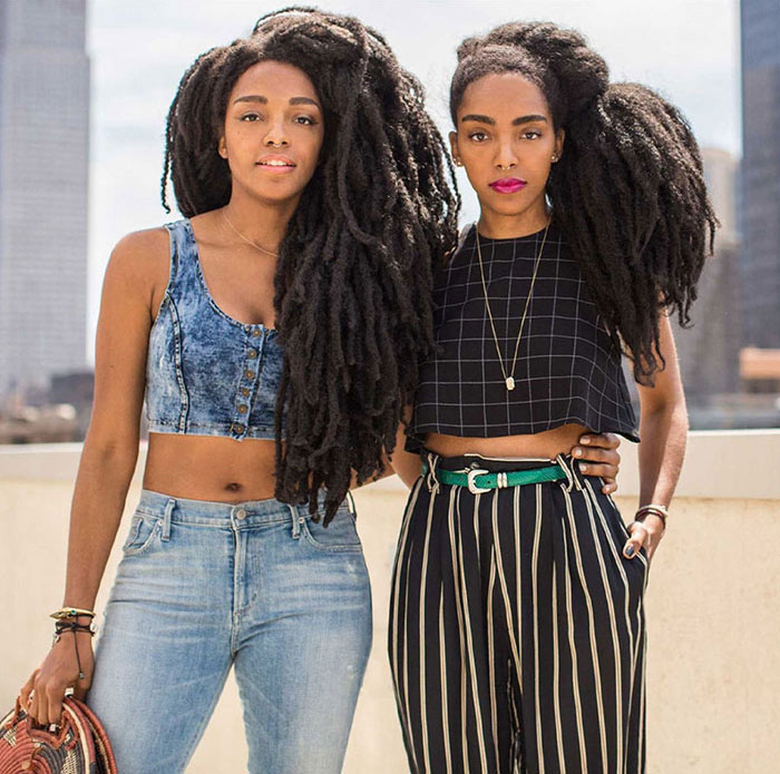Black female twins