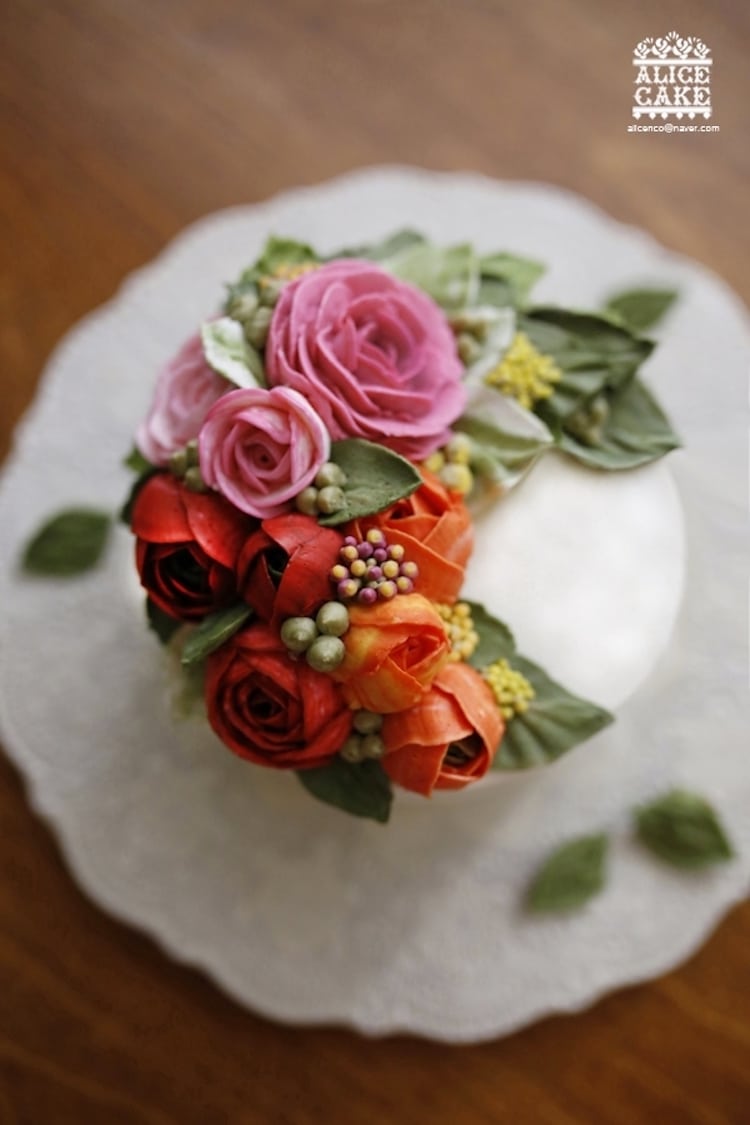 cake flower diy