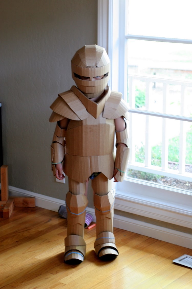 cardboard costume diy for kids