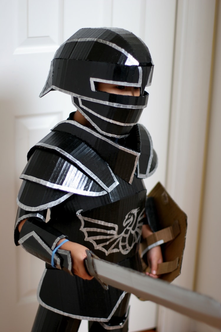 kid's cardboard costume