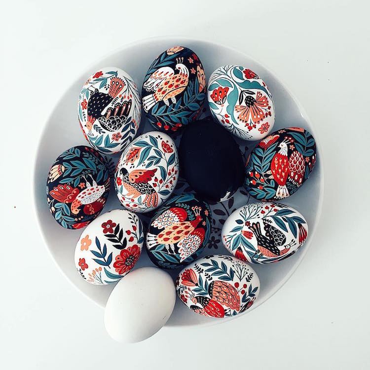 dinara mirtalipova mirdinara folk art easter eggs hand-painted eggs 