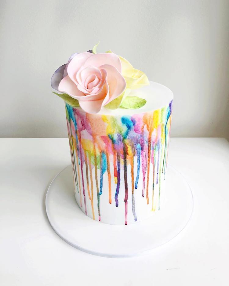 Overflowing with Edible Beauty: Feast Your Eyes on a Creative Drip Cake