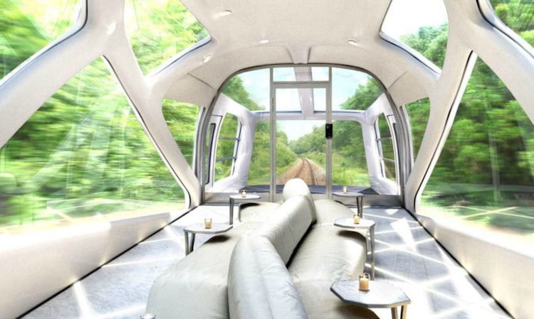 Japanese design luxury train