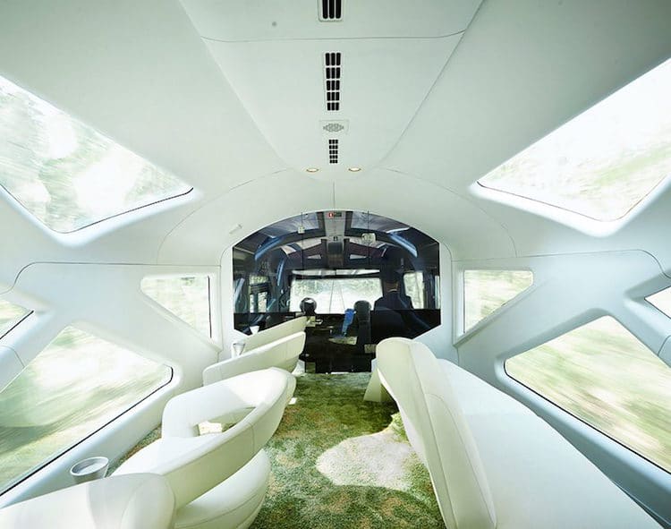 Japanese design luxury train