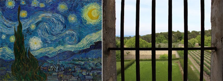 Van Gogh Starry Night Art Post-Impressionism Famous Paintings Asylum