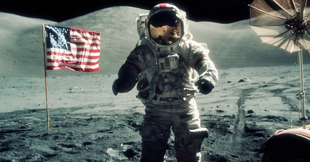 Apollo Moon Landing Photos Animated into Short Film by Christian Stangl