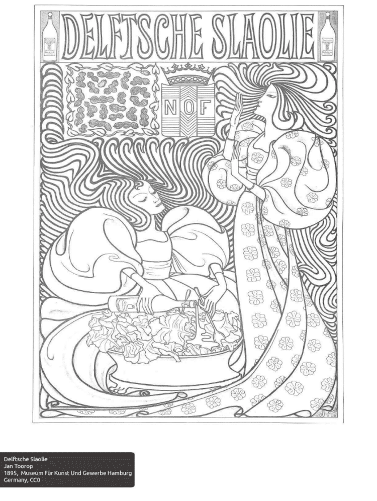 Free Coloring Pages From 100+ Museums by Color Our Collections