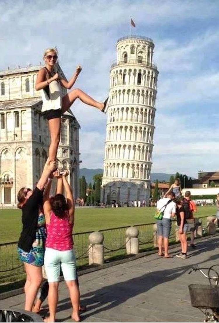 Creative Leaning Tower of Pisa Pictures