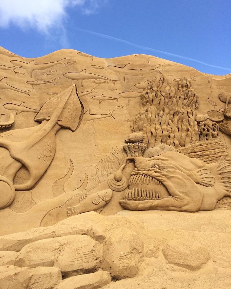 Sand Sculpture Festival Presents SeaThemed Sand Sculptures