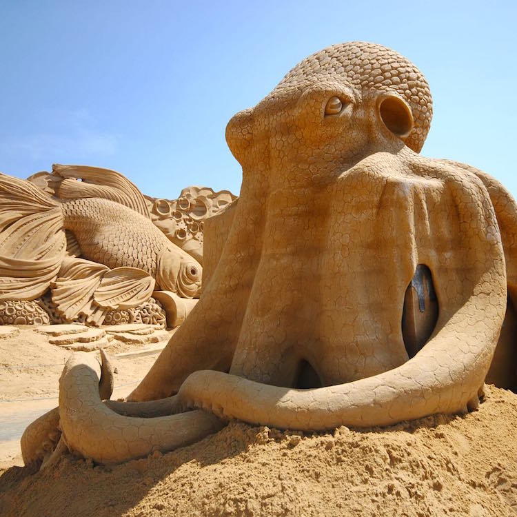 Sand Sculpture Festival Presents SeaThemed Sand Sculptures