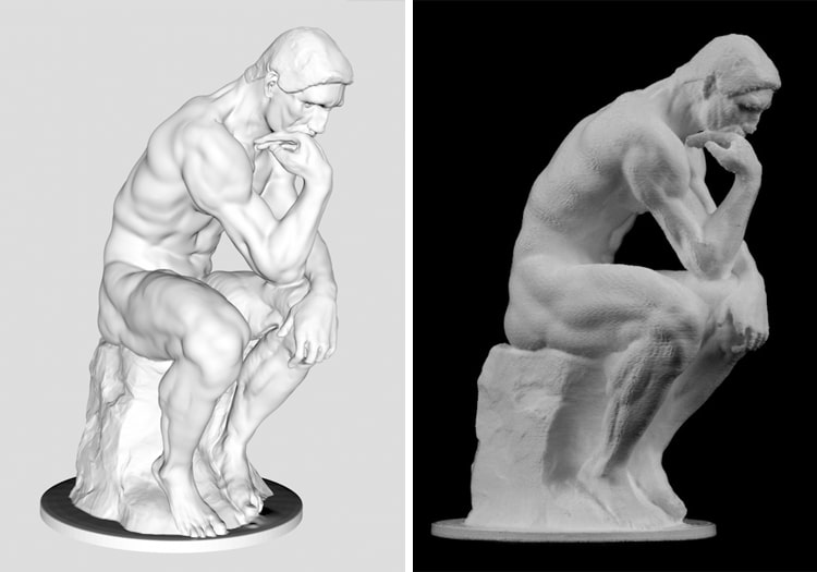 Free 3D Scans Famous Art Sculptures and Statues Scan the World The Thinker