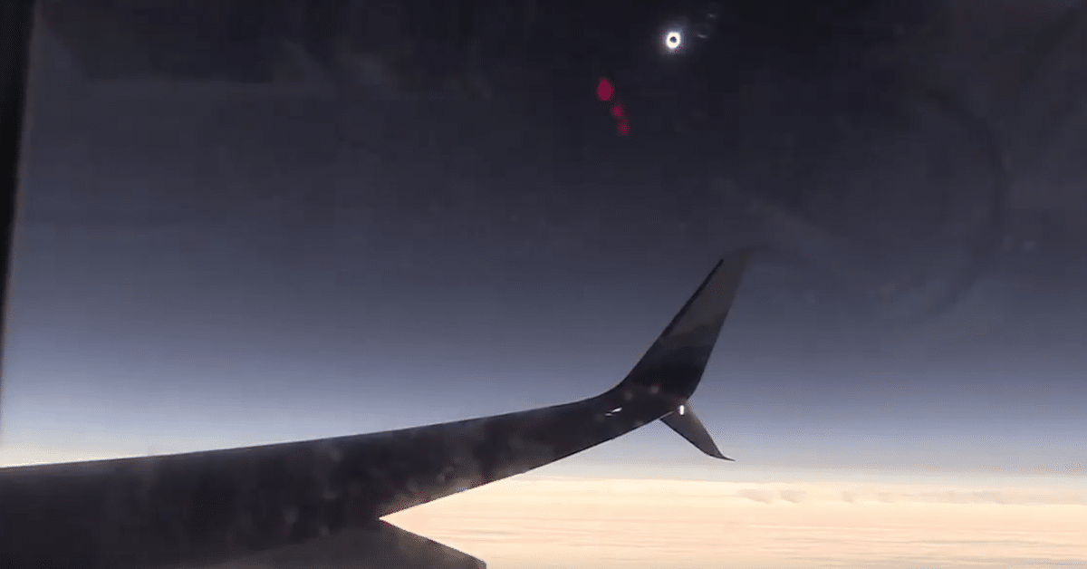 Solar Eclipse Video Shows Total Solar Eclipse From an Airplane