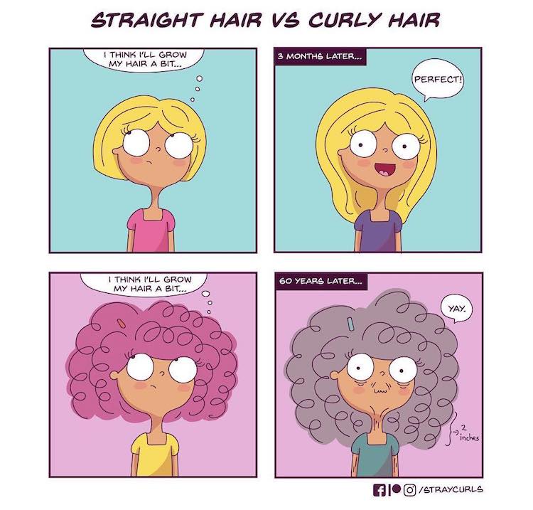 Relatable Comics Chronicle The Hilarious Perils Of Having Curly Hair 