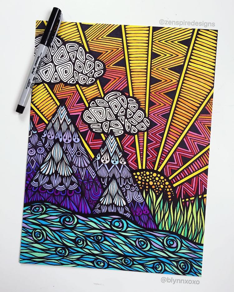 Learn How To Relax And Create With This Easy Zentangle Method