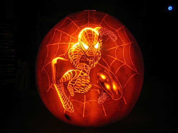 Detailed Pumpkin Carving Transforms It Into A "Dog O' Lantern"