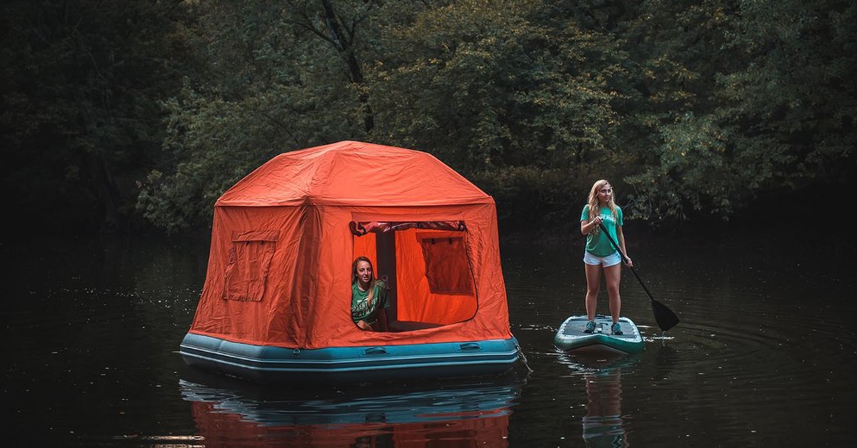 Floating Water Tent Makes the World Your Waterbed