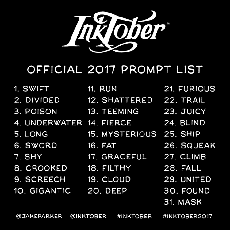 Inktober Art Challenges Invites You To Draw Every Day in October