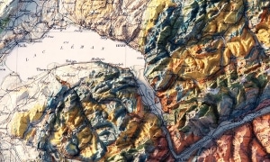 Cartographer Sean Conway Creates Vintage Relief Maps