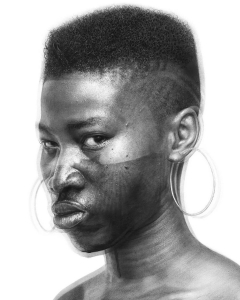 Artista crea dibujos a lápiz hiperrealistas de personas negras