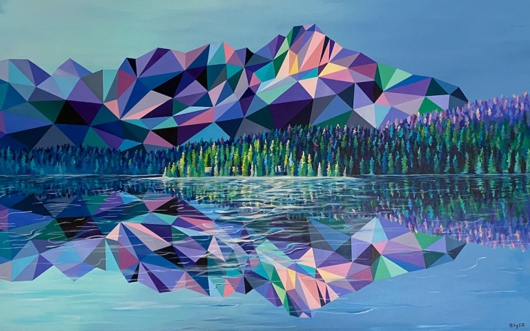 Artist Translates The Mountains Into Geometric Landscape Art