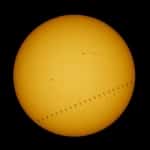 Astrophotographer Captures A Glimpse Of The Iss Crossing The Sun From