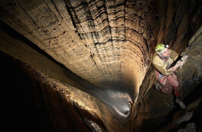 krubera cave underground speleologists