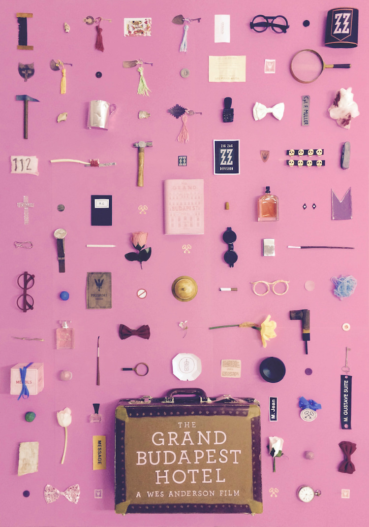 Tiny Objects Make Up Unique Portrait Of The Grand Budapest Hotel