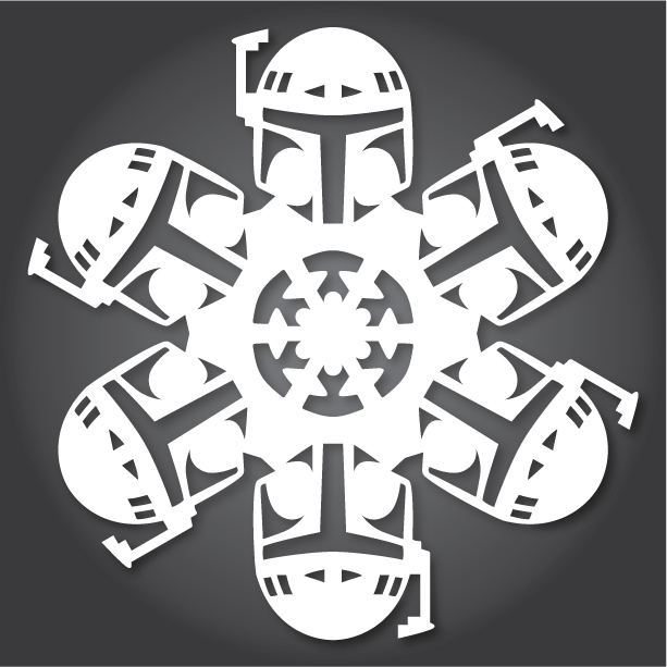 anthony herrera star wars snowflakes DIY project Boba Fett