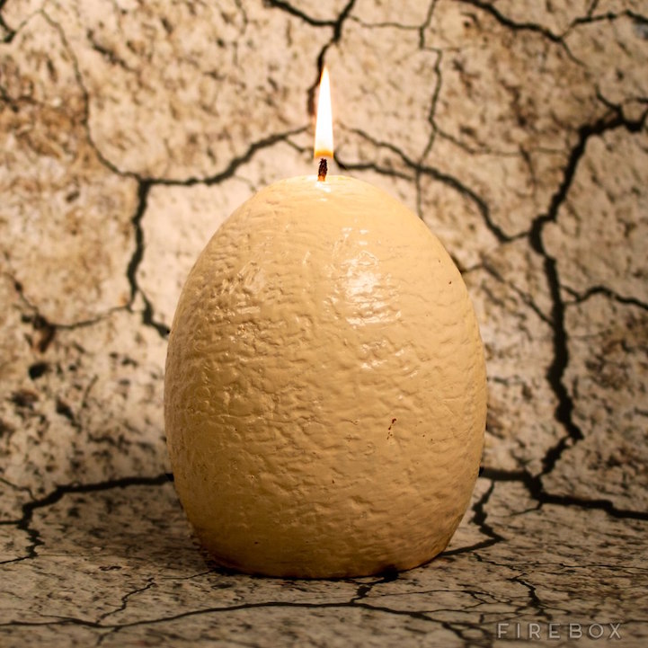 dinosaur candle egg