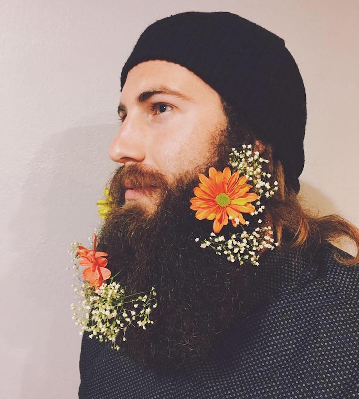 Men Flower Beards
