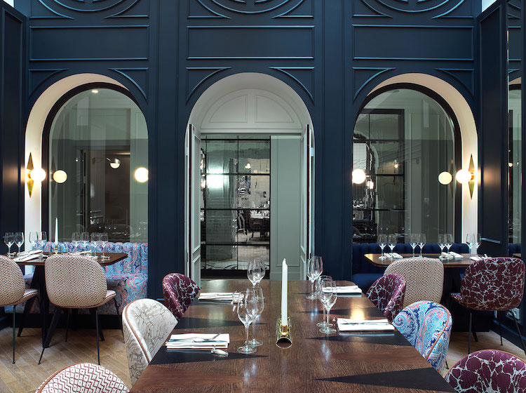 Elegant Restaurant Inside Historic Hotel