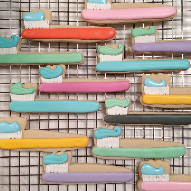 Holly Fox illustrated cookies