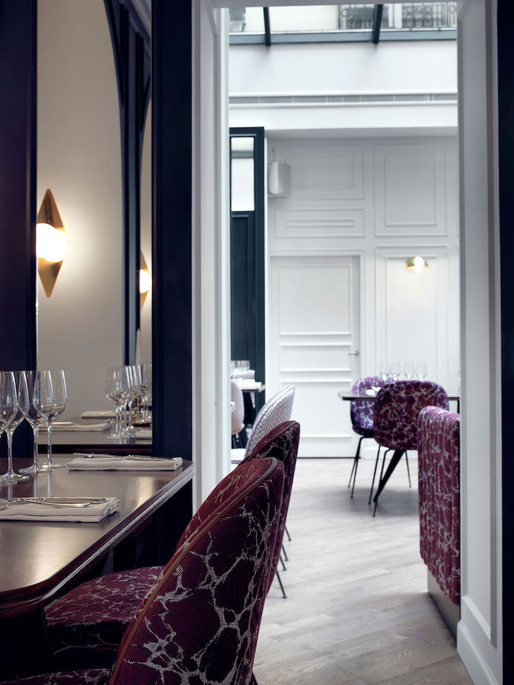 Elegant Restaurant With Glass Ceilings Within Bachaumont Hotel