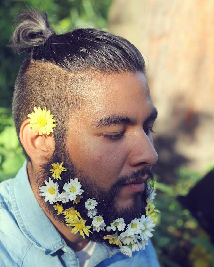 Flowers in Beards