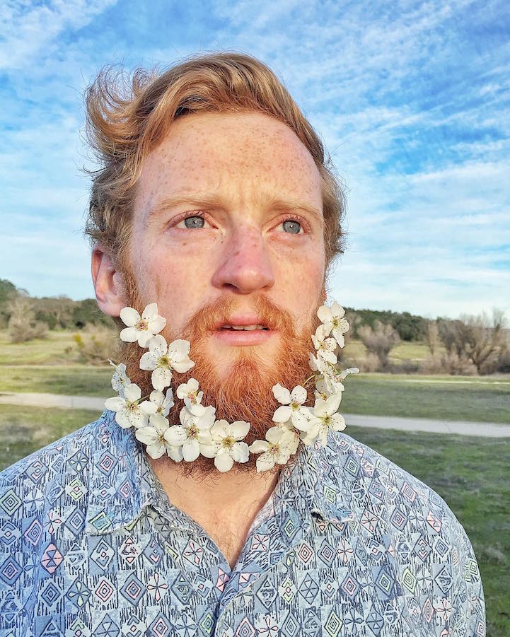 Flower Beard Men