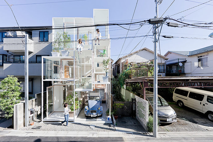 Transparent House in Tokyo by Sou Fujimoto Architects
