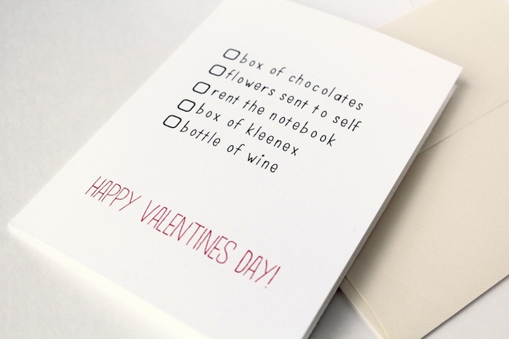 sarcastic valentines day cards