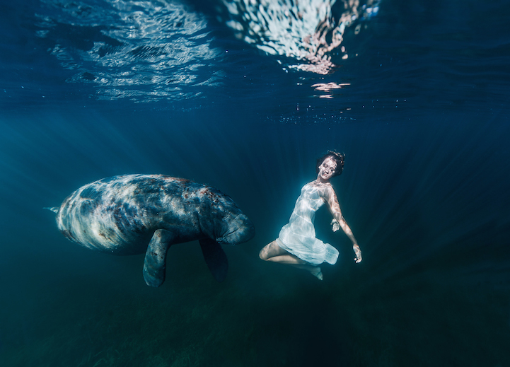Ethereal Underwater Photos Capture Young Woman's Deep Connection with