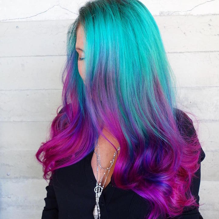 hair mermaid purple sea inspired colors dyeing trend shurie credit