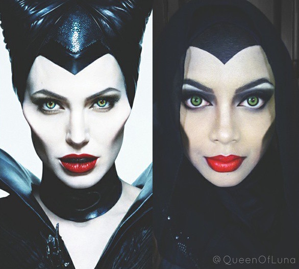 Makeup Artist Uses Hijab To Creatively Transform Herself Into Disney 