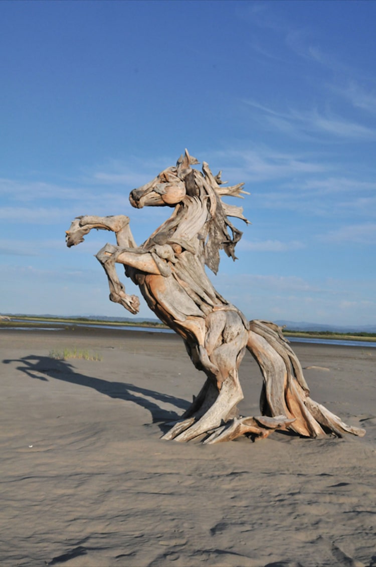 Driftwood Sculpture by Jeffro Uitto