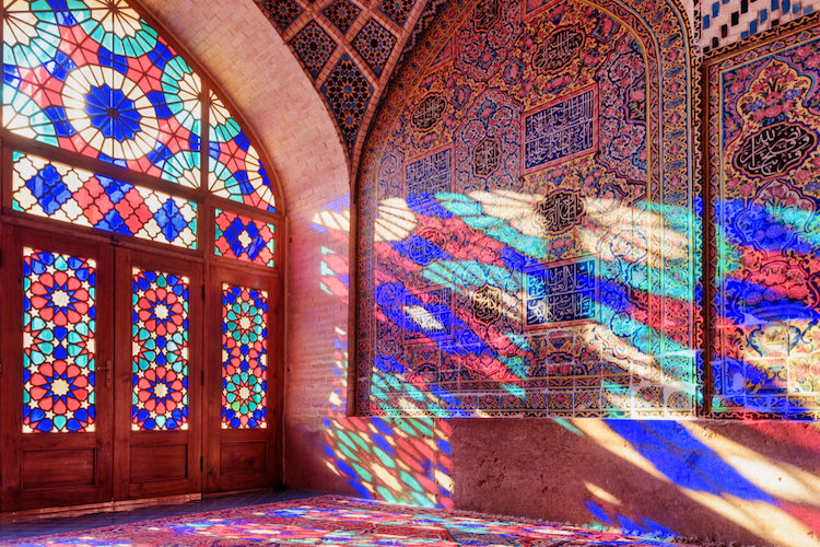 mezquita rosa de iran