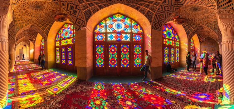 Stained Glass at the Pink Mosque