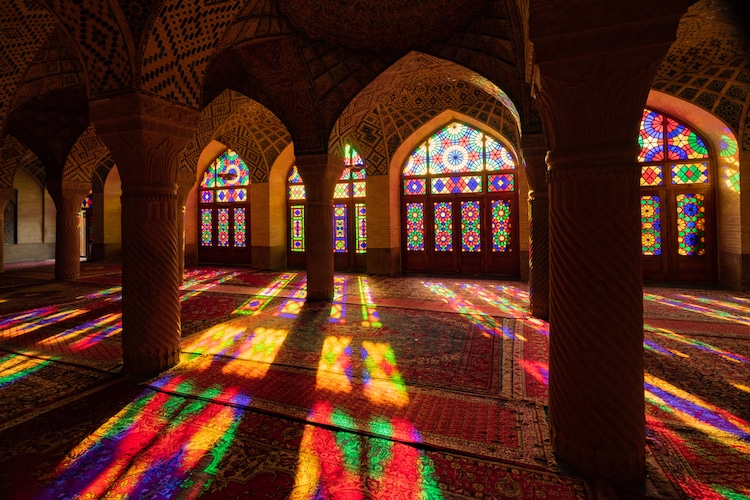 Nasir al-Mulk mezquita rosa de iran Shiraz